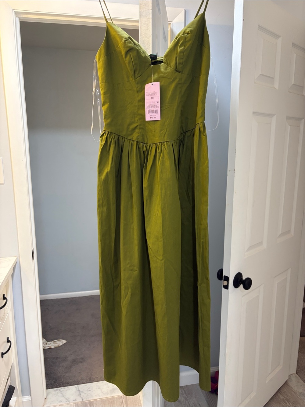 BNWT Target Olive Green Spaghetti Strap Dress